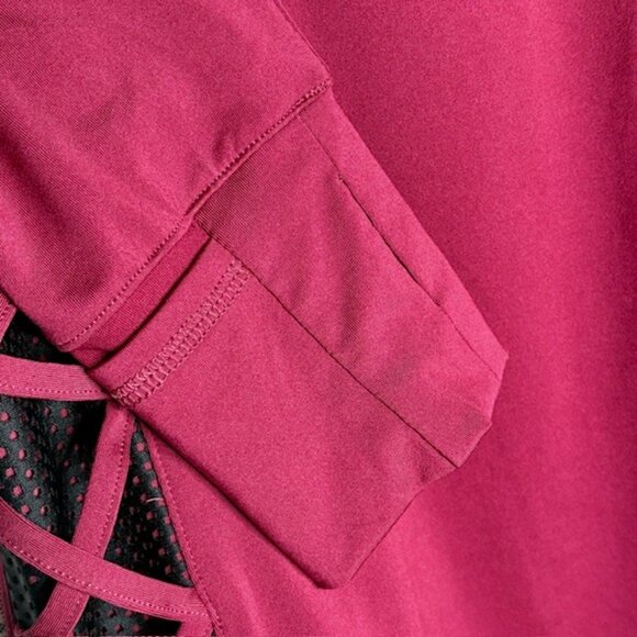 Harley-Davidson Performance Wicking Mesh Accent Top - Maroon/Black - L - Picture 8 of 10